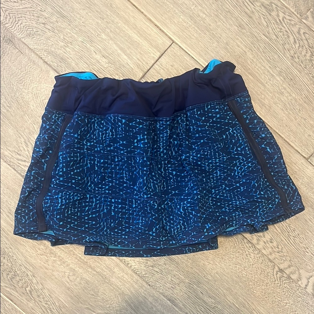 Blue Patterned Women's Skirt
